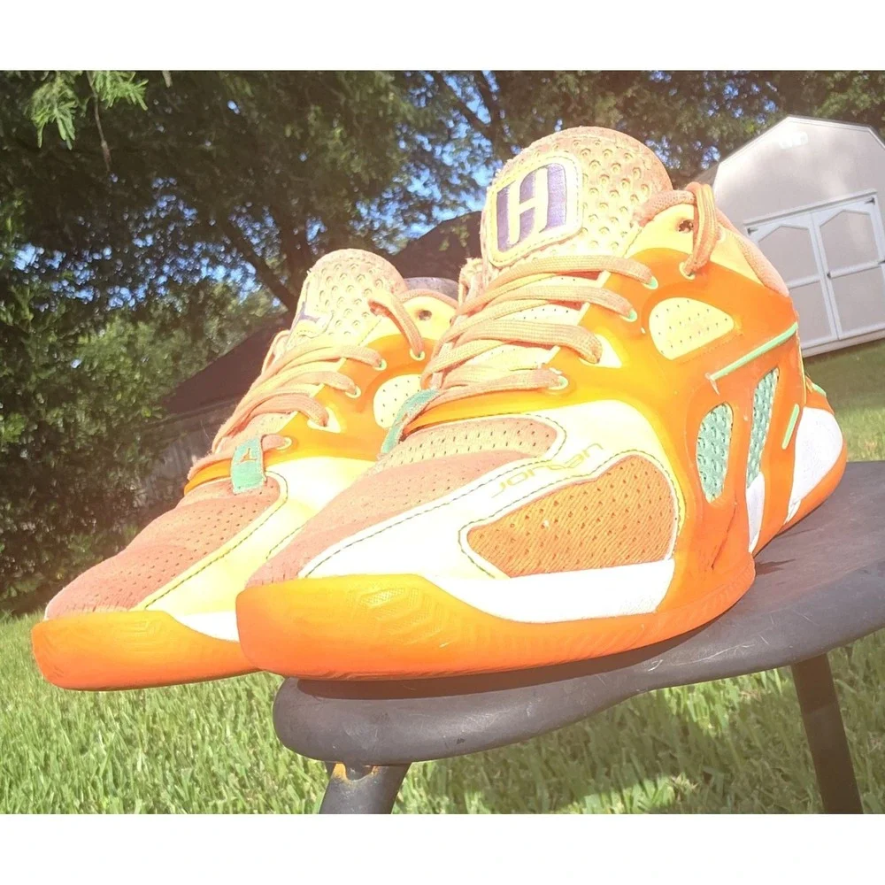Nike Air Jordan Heir Peach Jam Basketball Shoes Orange Ghost Green